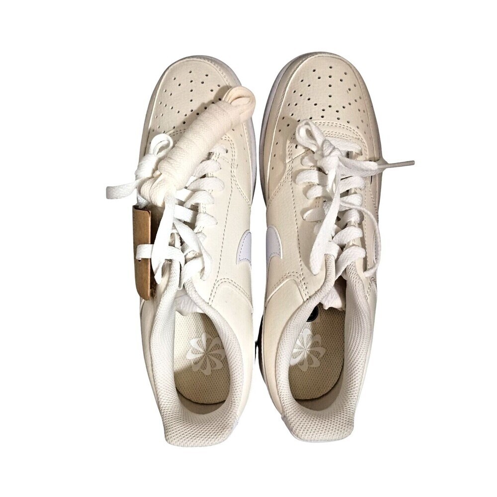 Nike Court Vision Low Womens 6 White Ivory Sneakers New in Box Casual AF1 Style - Picture 3 of 9